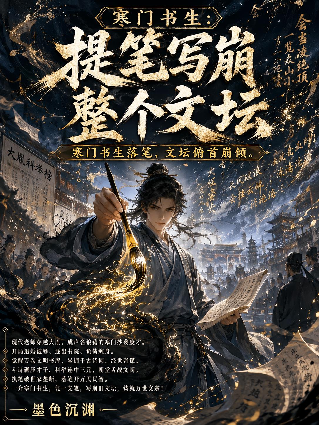 寒门书生：提笔写崩整个文坛